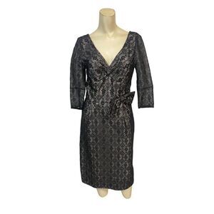 Marc by Marc Jacobs Black Lace Dress with Bow Small 4